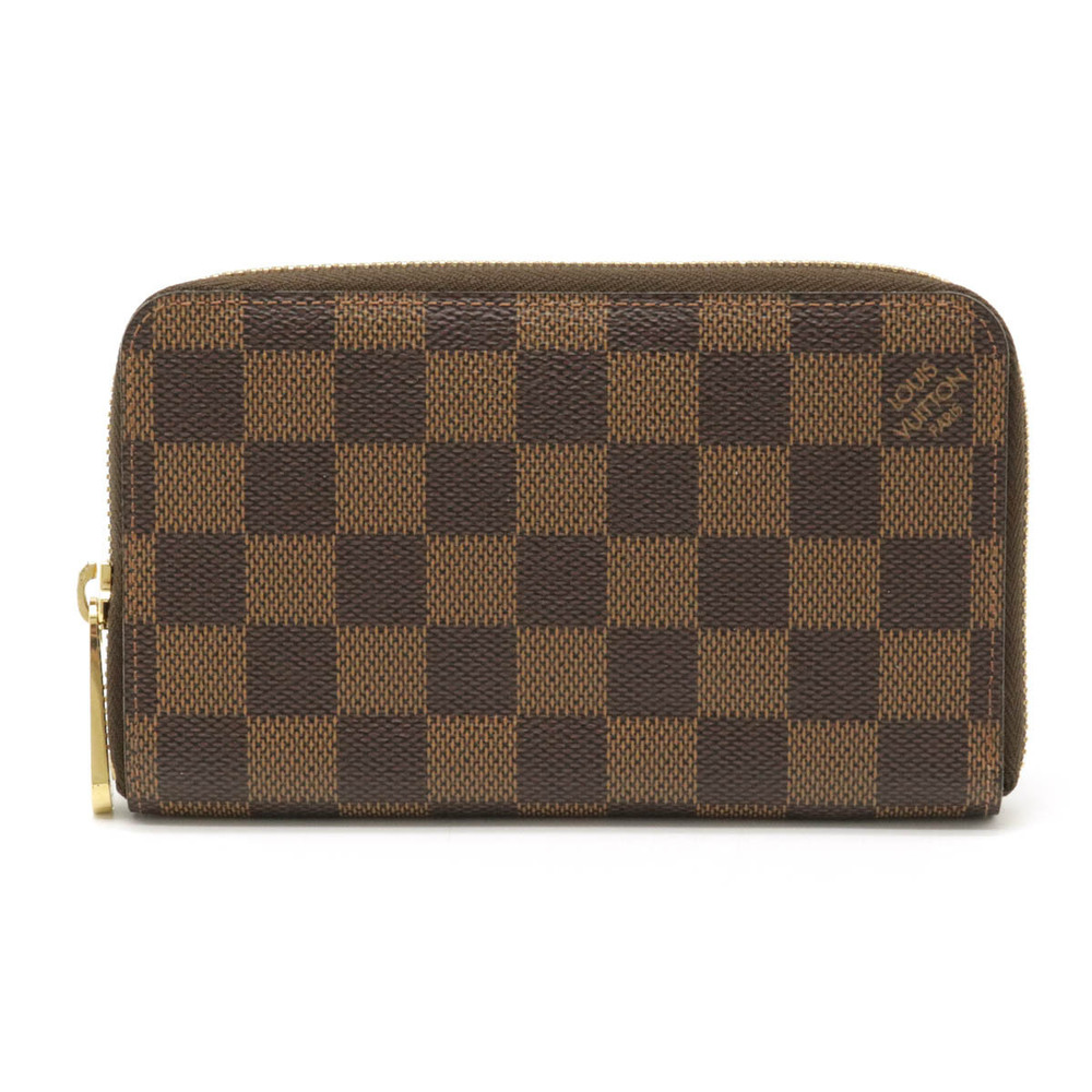 LOUIS VUITTON Damier Zippy Compact Wallet Round Zipper